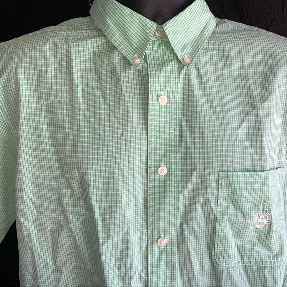 Chaps Easy Care Plaid Button Down Shirt XL